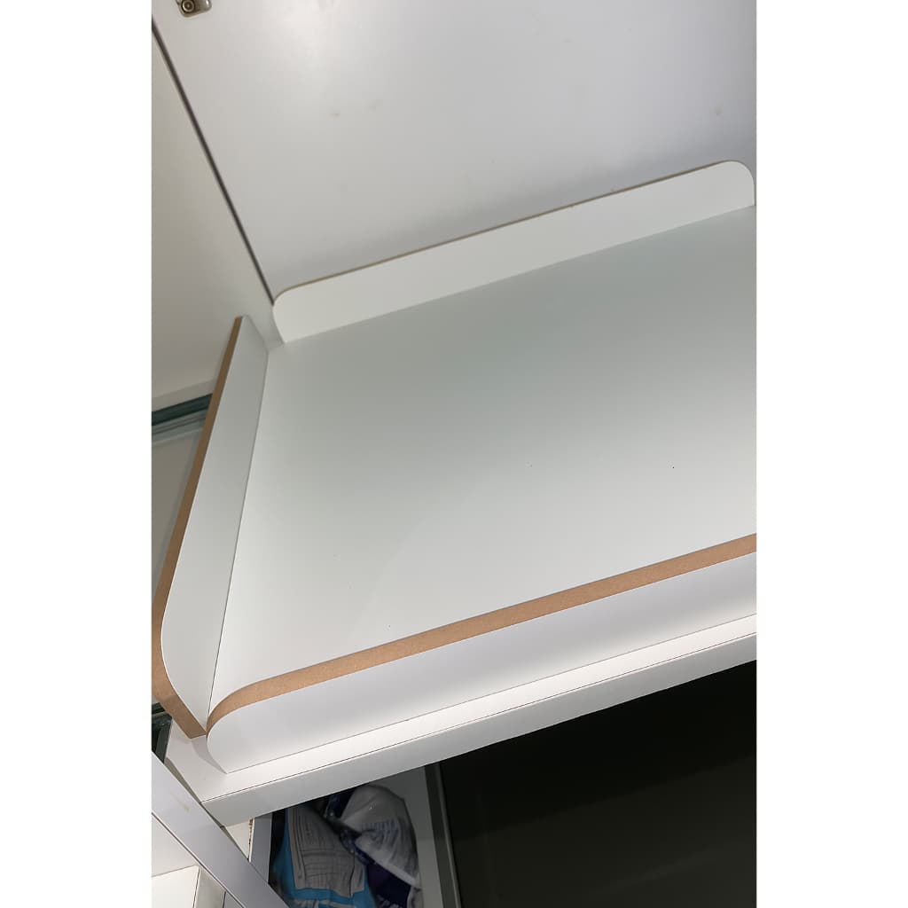 Kit 2 Prateleira Retrátil de MDF com Borda em Mdf