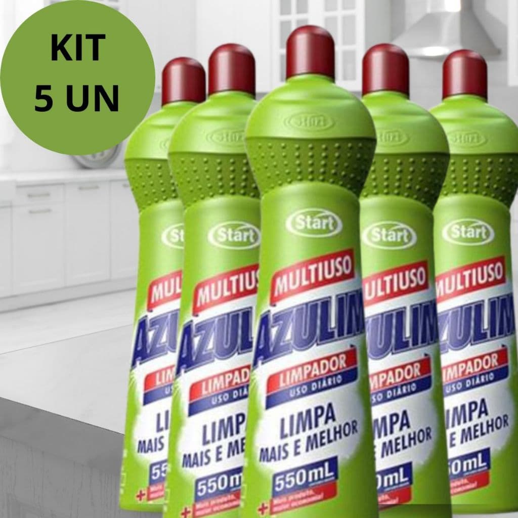 Kit 5 Multiuso Limão Limpador Desengordurante Para Cozinha Banheiro Pisos em Geral Fogão Versatil