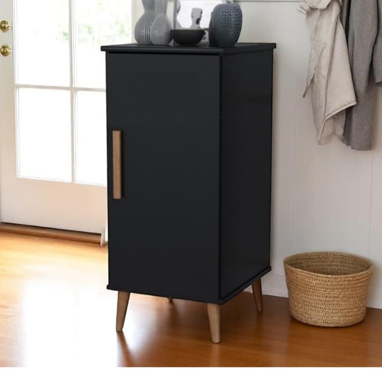 Balcão de Cozinha Com 1 Porta Organizador Suporte Bebedouro de Água Pés Palito Retro