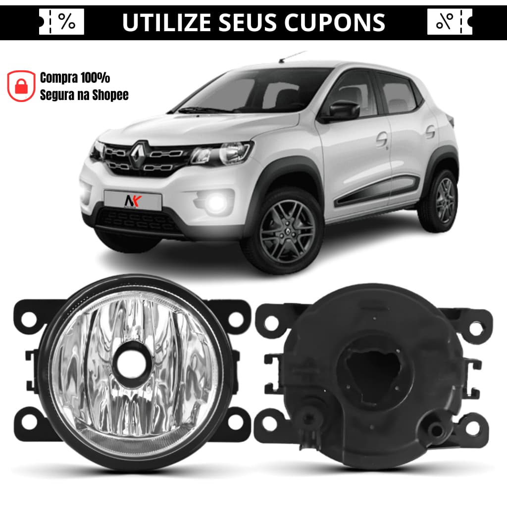 Farol Milha Renault Kwid 2018 2019 2020 2021 Farol Milha Auxiliar