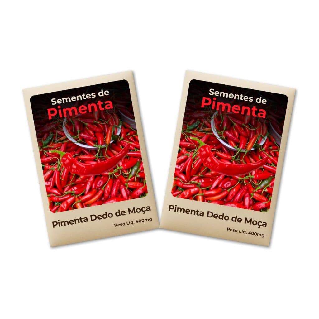 Pimenta Dedo de Moça Semente Perfeita para horta urbana e fácil cultivo -Kit 2 unidades