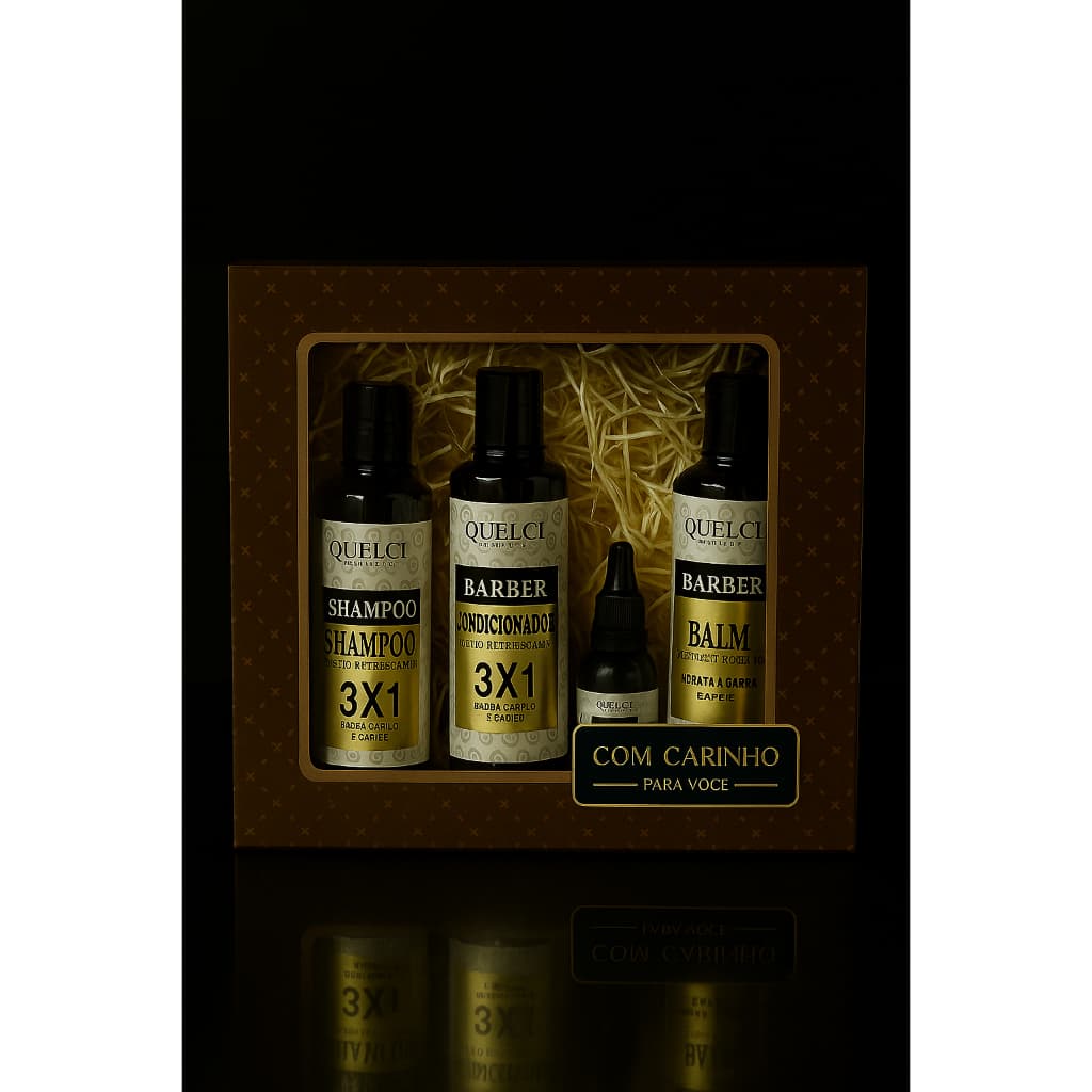 Kit Presente Masculino Dia Dos Pais Shampoo E Óleo P/ Barba