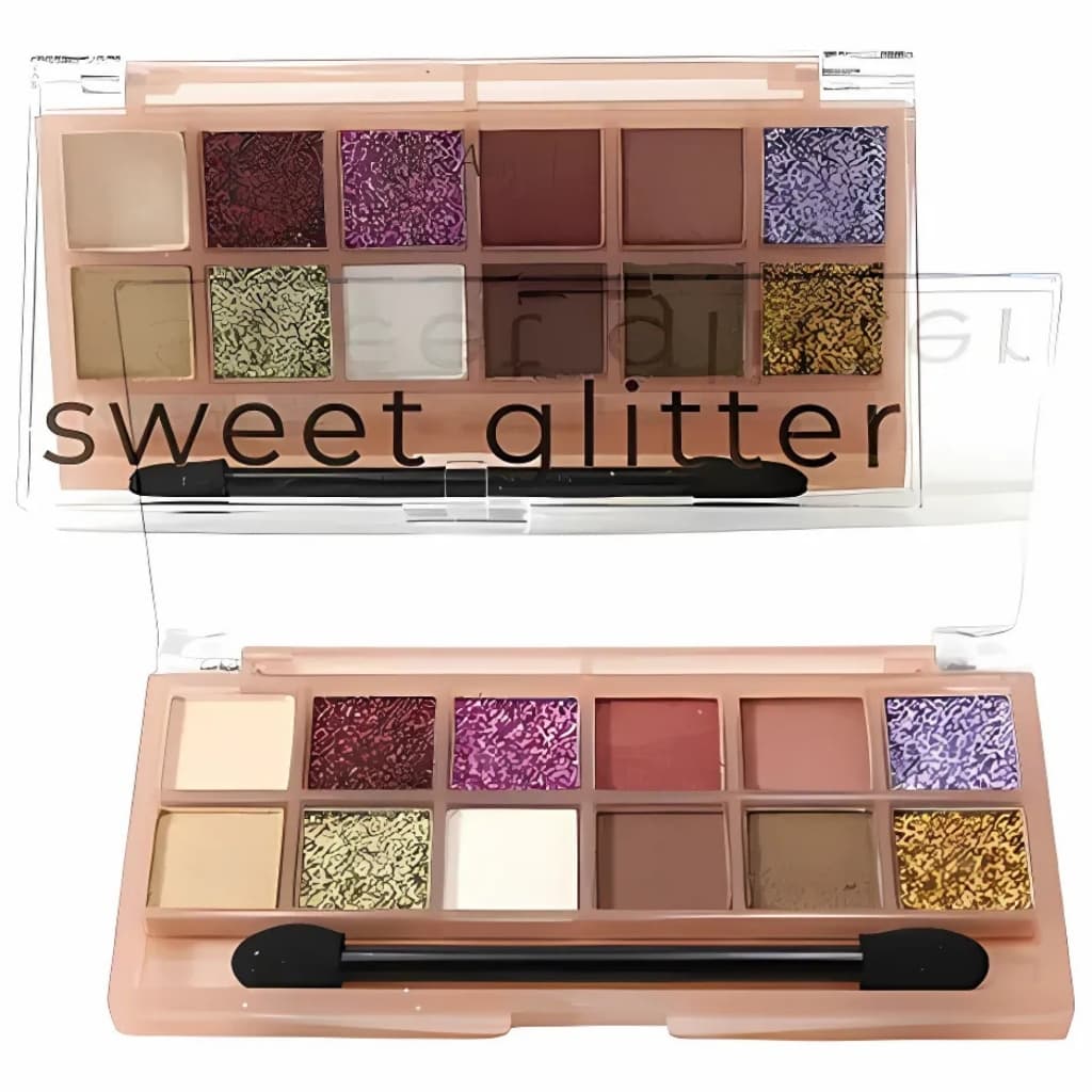 Paleta De Sombra Sweet + Glitter 12 Tons - Belle Angel