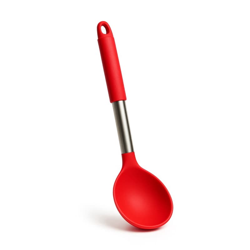 Colher de Silicone com Cabo Inox