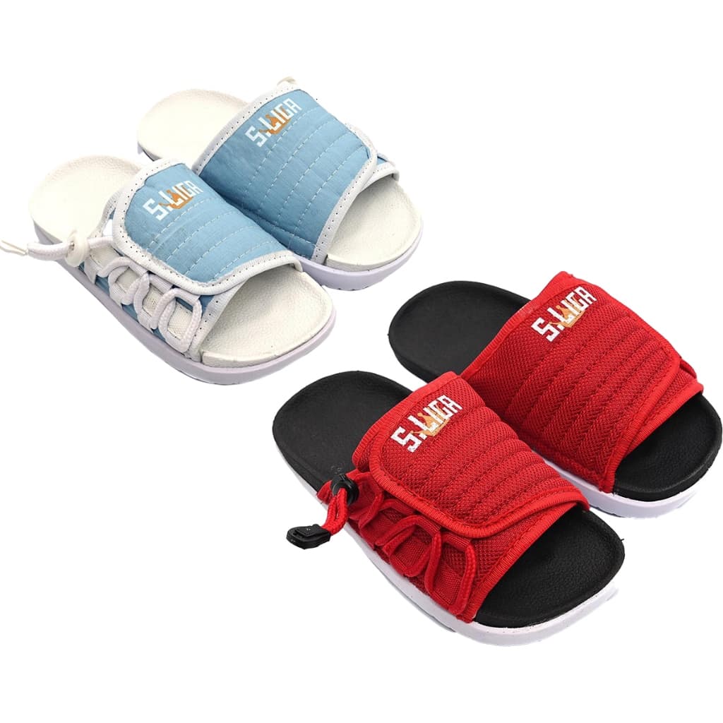 Kit Promocional Com 02 Pares de Chinelo Criança Menino Slide Asuna 2.0