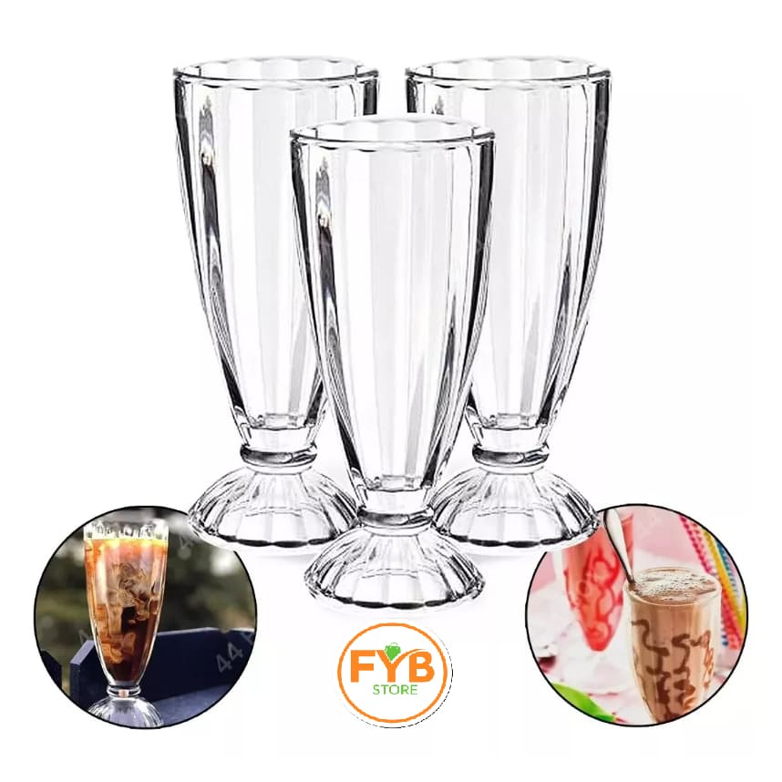 Taças Para Milk Shake Tropical Com 24 Unidades 360ml Atacado