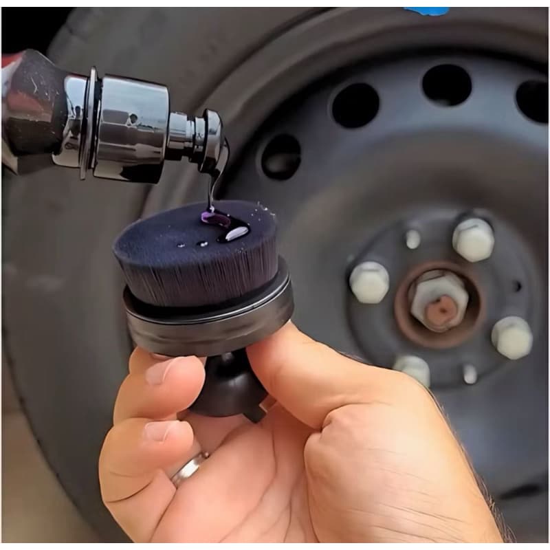 Aplicador de Pneu Pretinho Pincel Soft Acabamento Perfeito Selante Automotivo Rodas
