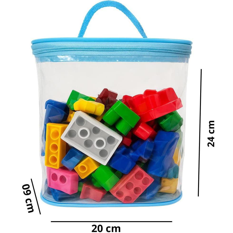 Necessaire Organizadora Transparente PVC – Bolsa Multiuso para Praia, Viagem, Brinquedos