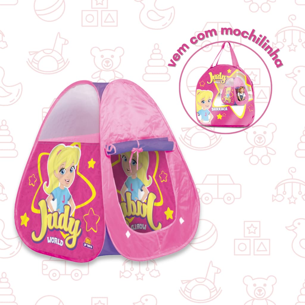 Brinquedo Infantil Menina Barraca Cabaninha Toca Infantil Princesa Judy Dobrável - LP Toys
