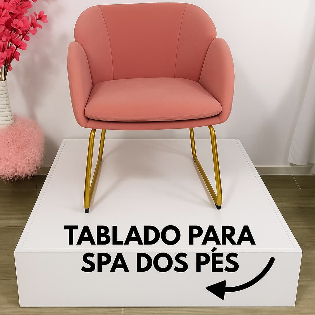 Tablado Base Plataforma P/ Spa dos Pés -100% MDF Ferragens Reforçadas – Design-Durabilidade -Cuidado