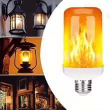 Luz Led Efeito Chama Fogo Tocha Luminária Casa 4 Modos Festa Junina Julina