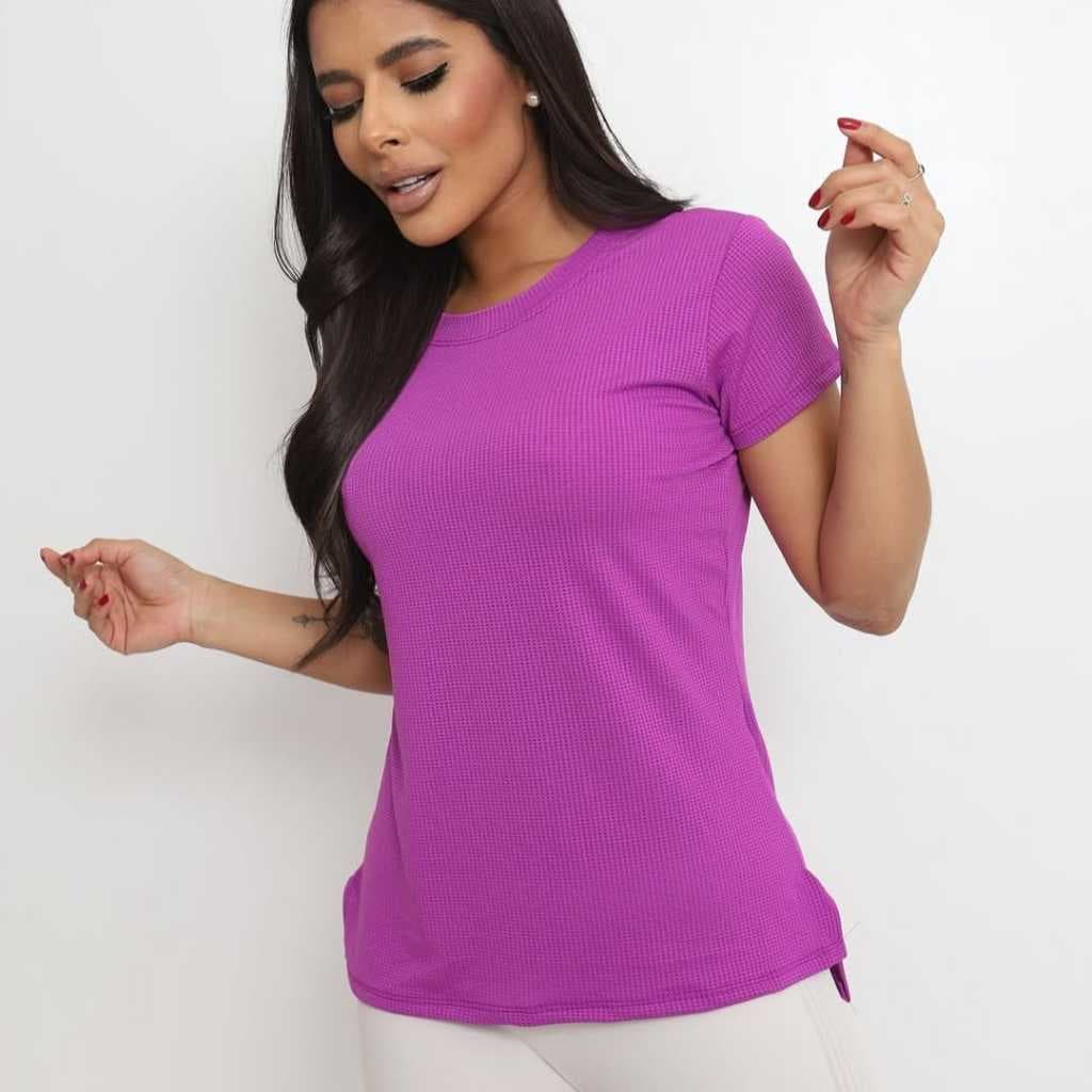 Blusa Feminina de Academia Dry Fit Camiseta Esportiva