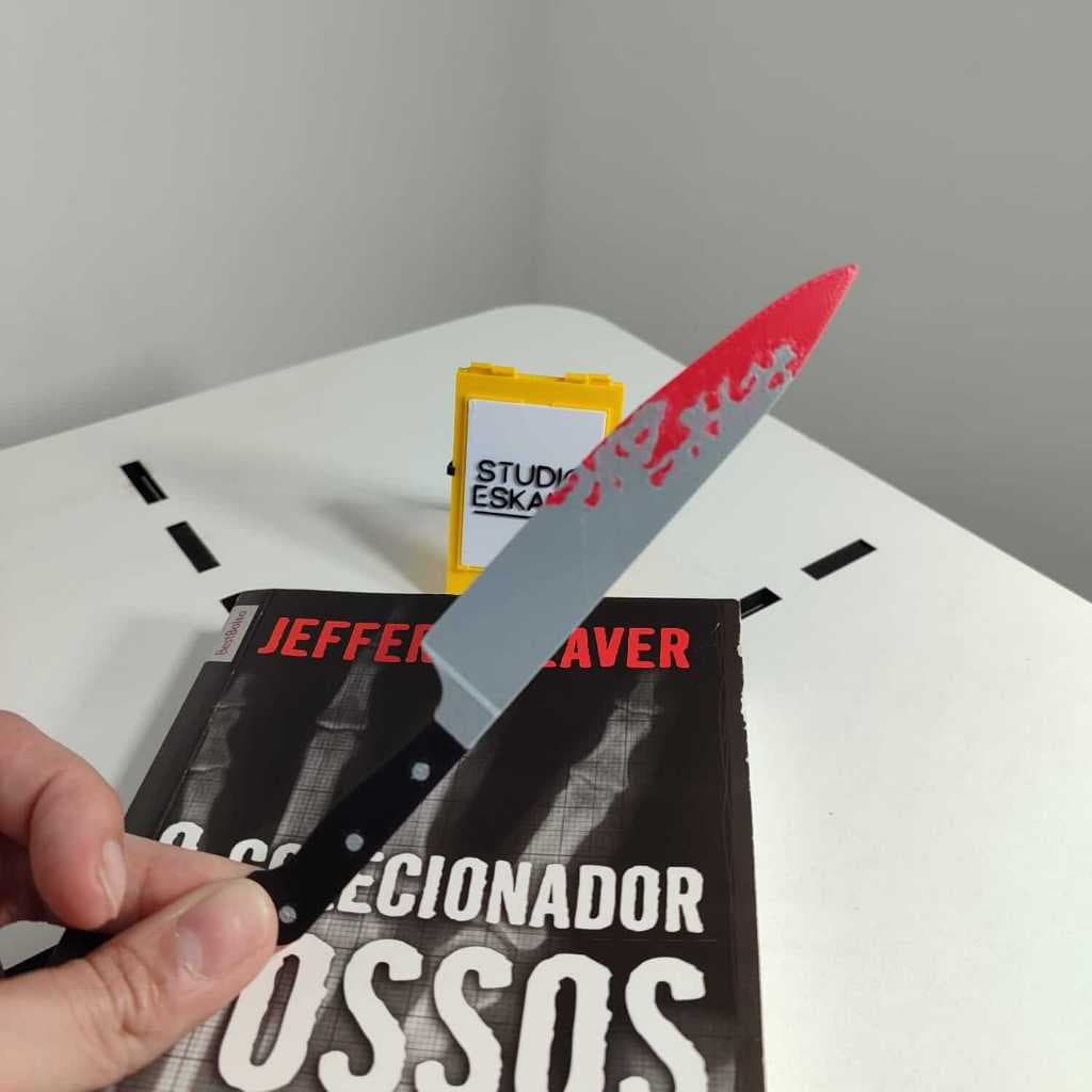 Marcador de Livro Criativo em Formato de Faca – Design Exclusivo para Leitura, Presente Perfeito para Amantes de Livros
