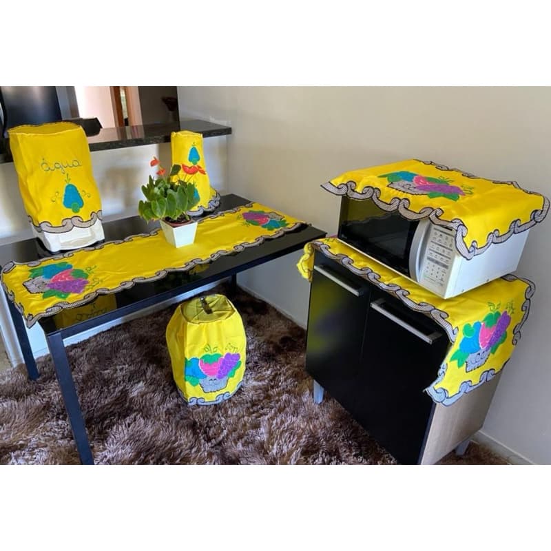 Conjunto de Cozinha 6 Peças Bordado – Oxford