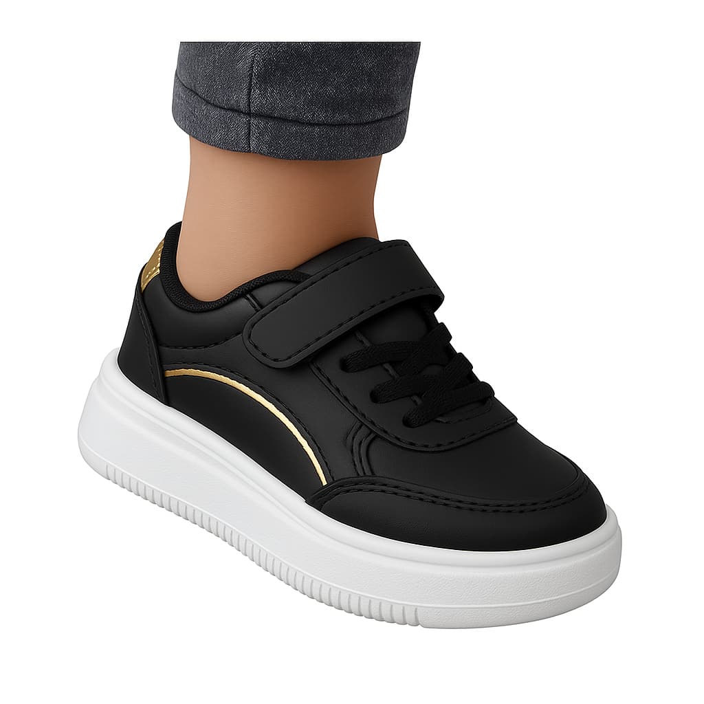 Tenis Infantil Menina Feminino Casual Branco Retrô Clássico Original Menina Force Alto Conforto