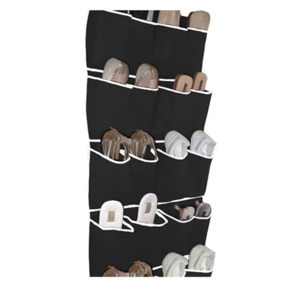 Kit 2 Sapateiras de Porta Parede para 8 e 10 Pares de Sapato Tênis TNT Resistente - Envio Imediato