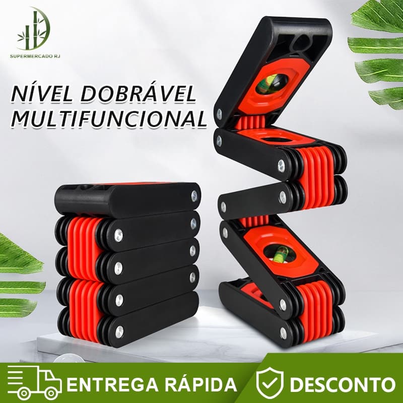 Prumo Pedreiro Régua Nível,Bolha Dobrável Magnético Profissional Profissional Resistente
