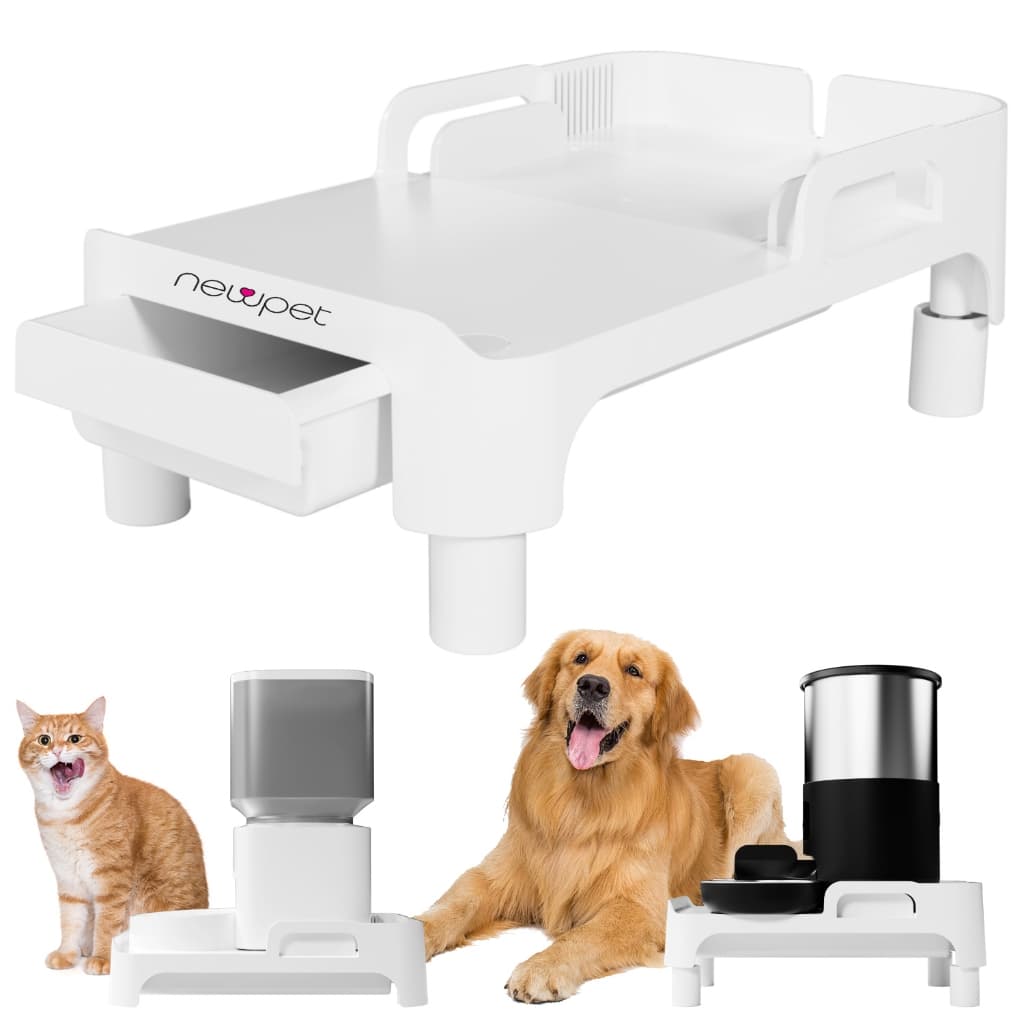 Newpet Base Elevada Comedouro Bebedouro Para Gato Cachorro Pet Suporte Comedouro Animais Altura 4,5 cm