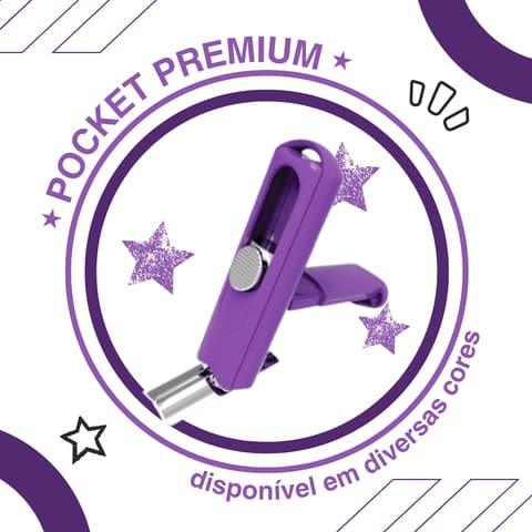 Kit 2 Carimbos Personalizados - PREMIUM POCKET | ENVIAR DADOS NO CHAT