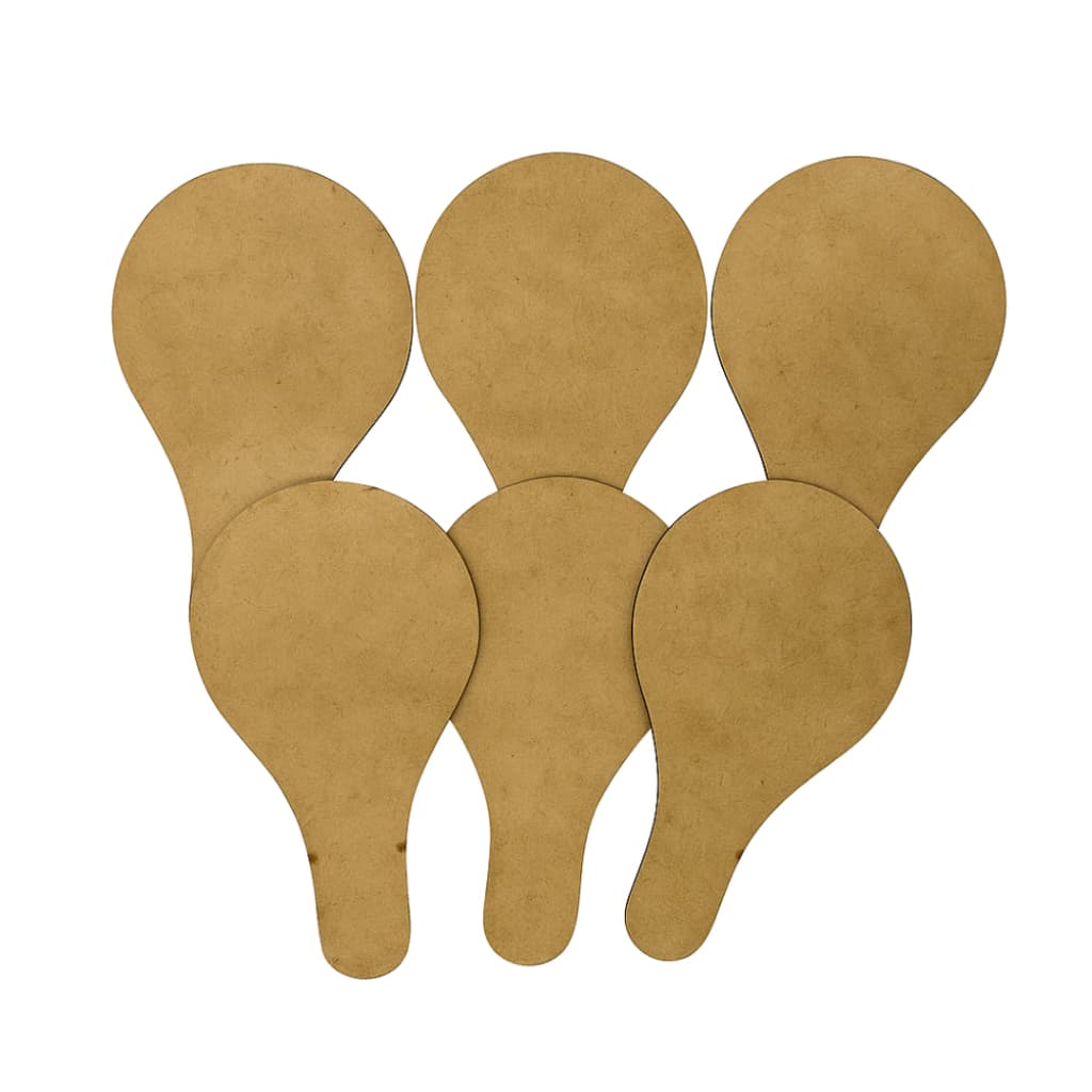 KIT 40 Raquetes infantil para Lembrancinhas de Aniversários artesanato mdf cru ping pong (20 pares)