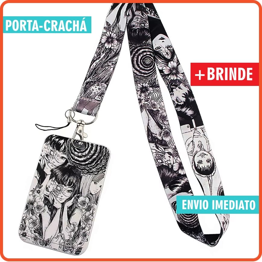 Junji Ito - Tomie - Chaveiro e Porta Crachá - Chaveiro - Anime - Manga - Terror - Presente