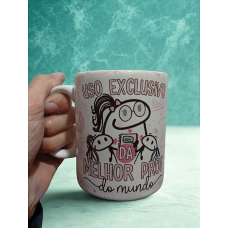 Caneca de Porcelana Branca dia dos professores 325ml | Personalizada para Empresas, Eventos e Presentes