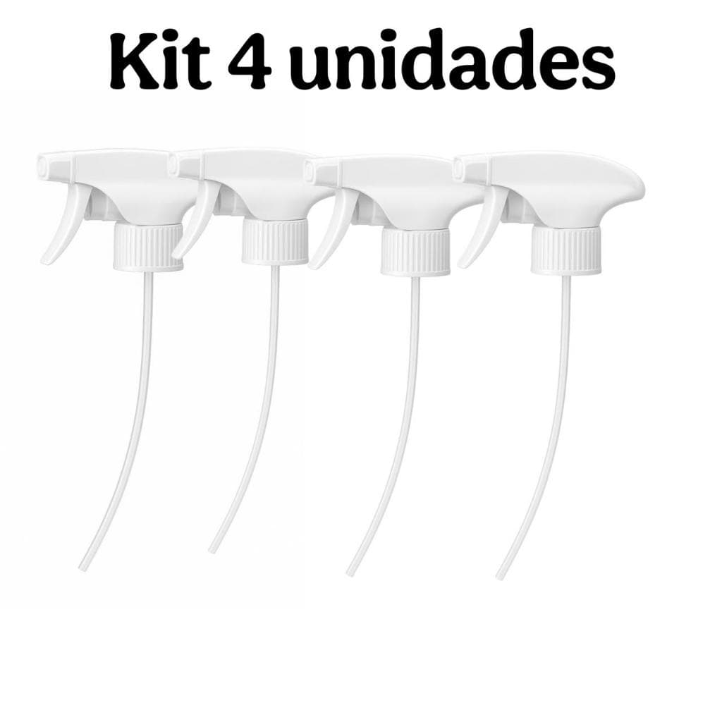 SPRAY GATILHO PULVERIZADOR DE ESPUMA KIT 4 UNIDADES LIMPEZA AUTOMOTIVA LAVAGEM CARRO