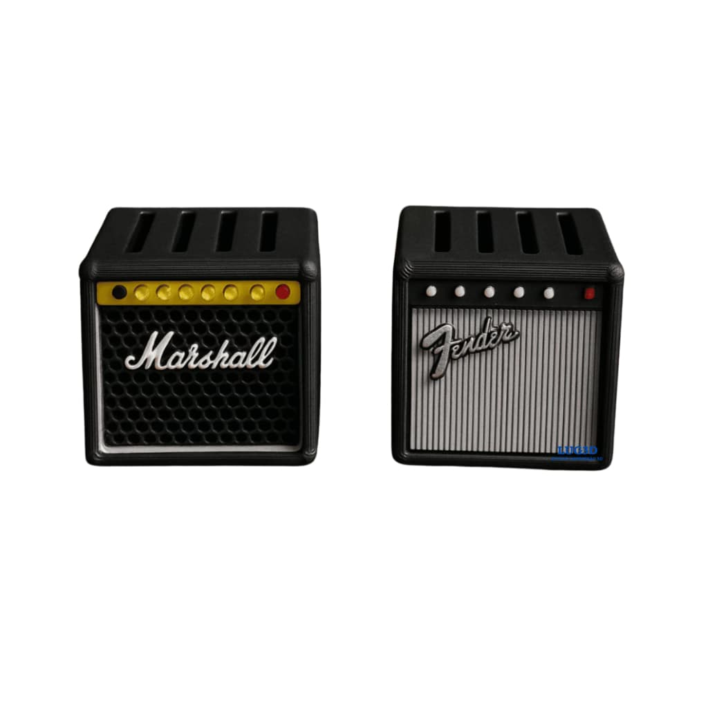 Porta Palhetas Estilo Amp Guitarra – Modelos Marshall e Fender