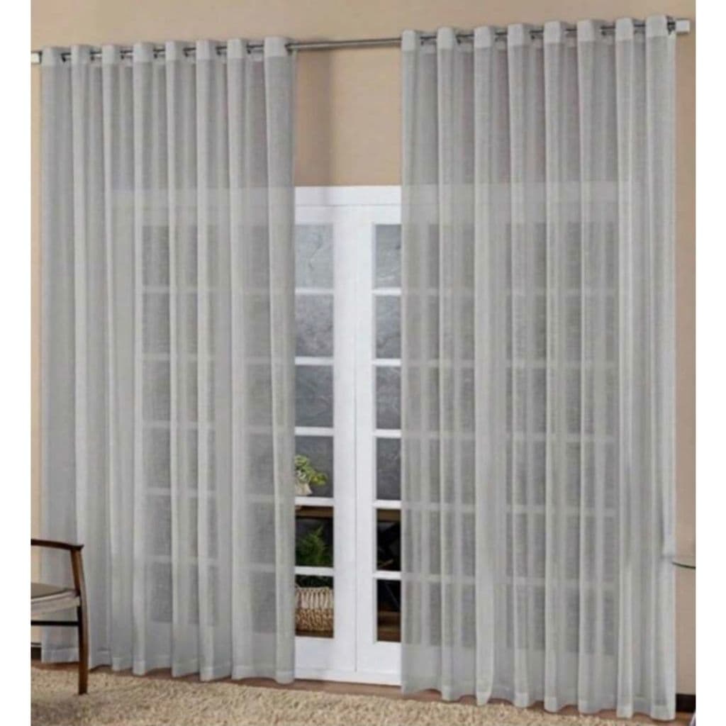 Cortina 4m x 2,70 Linho Premium Flame s/ Forro Sala Quarto Decoraçao Luxo Promoção Escritório Barata