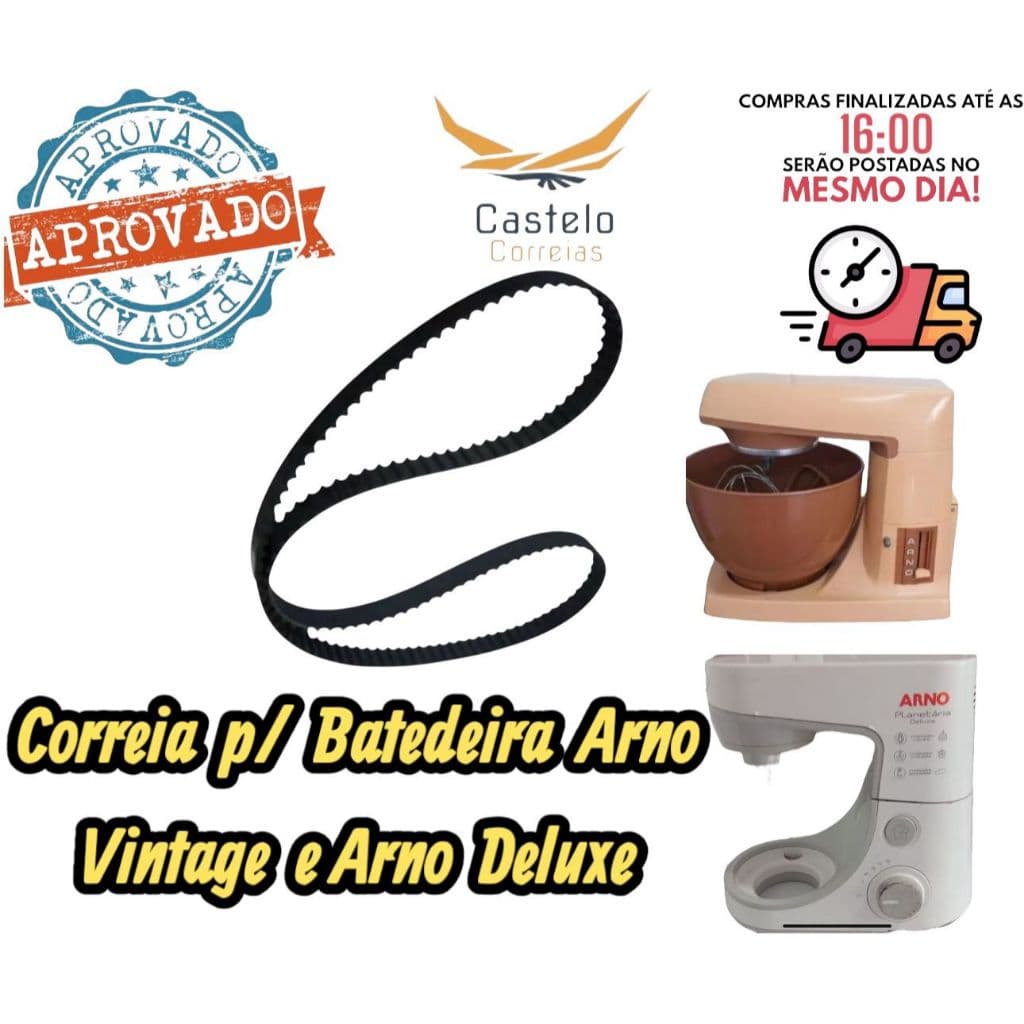 CORREIA PARA BATEDEIRA ARNO (ANTIGA) BPA VINTAGE E DELUXE