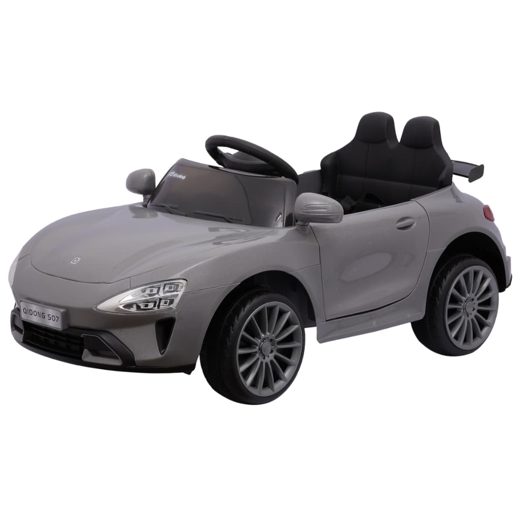 Carro Elétrico Infantil ZU-7 12V Cinza Esportivo com Controle Remoto Suporta 30 kg Zippy