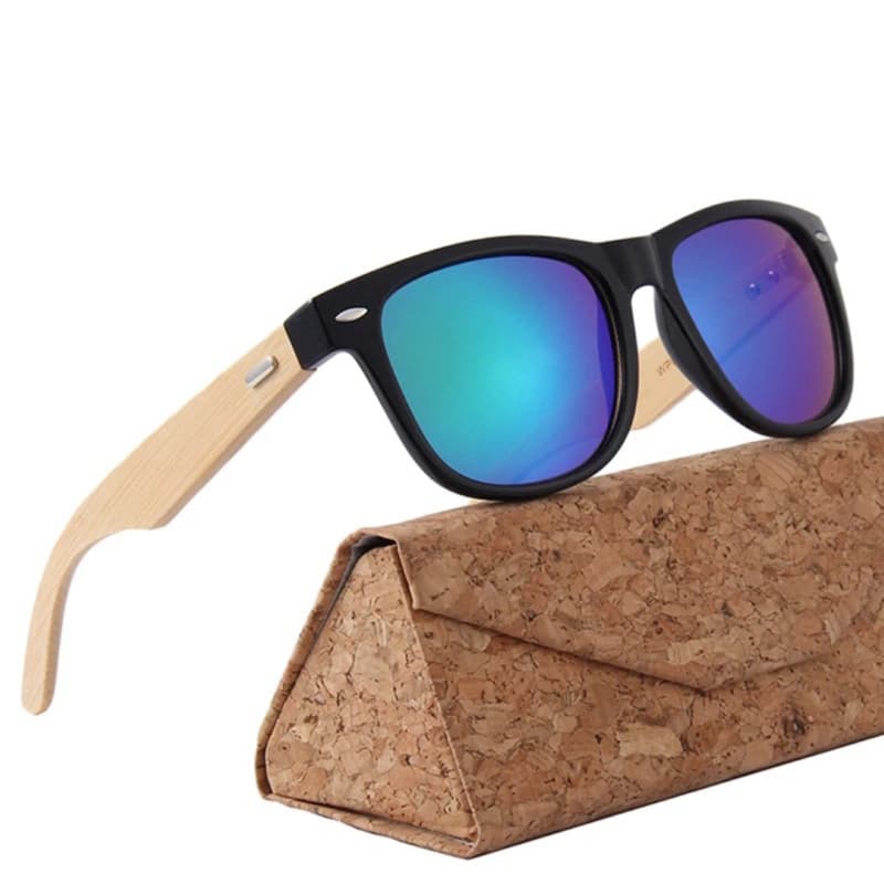 Óculos De Sol Masculino Haste Bambu Madeira