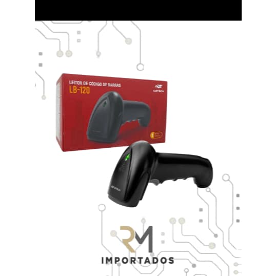Leitor De Código De Barras C3tech, Usb, 1d E 2d, Cmos, Preto - Lb-120bk