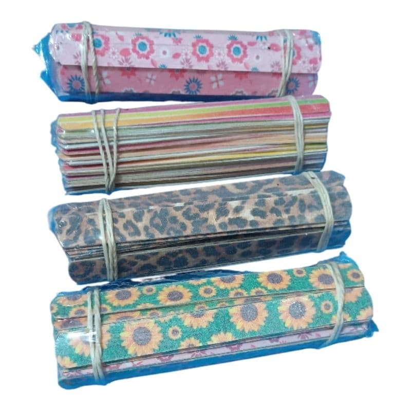 Lixa de unha com estampas c/72 unidades manicure salão artesanato