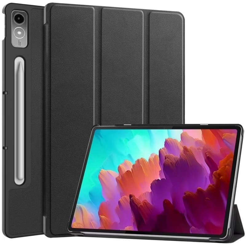 Capa Para Lenovo P12 pad 12.7 Polegadas 2023 Suporte Triplo Dobrável Magnético De Fólio Inteligente Tab P12