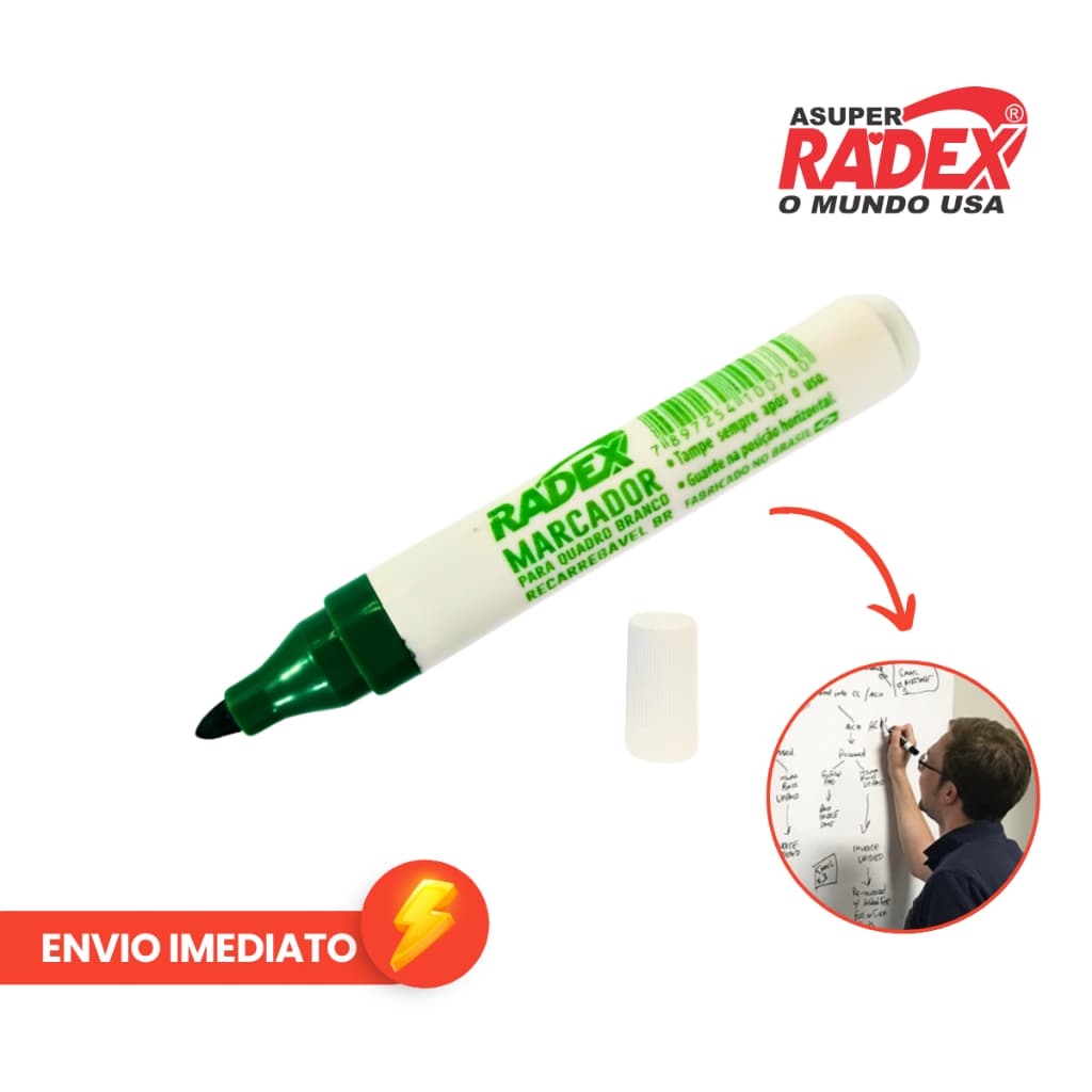 Marcador Quadro Branco Radex Verde