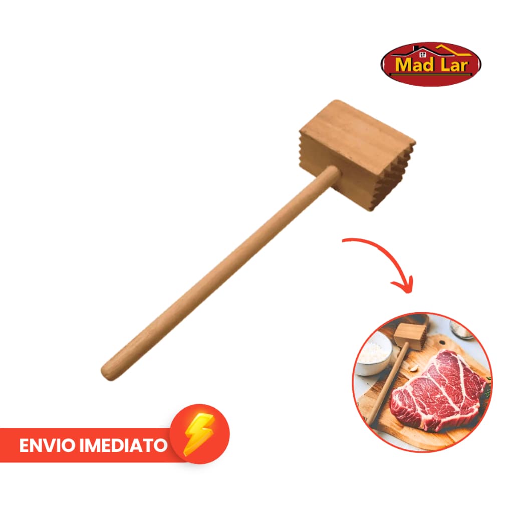 Martelo de Madeira Bate Bife 27 cm