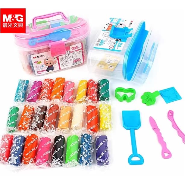 Kits de Massinha Modelar varias Cores - Maleta Organizadora Completa com Acessórios