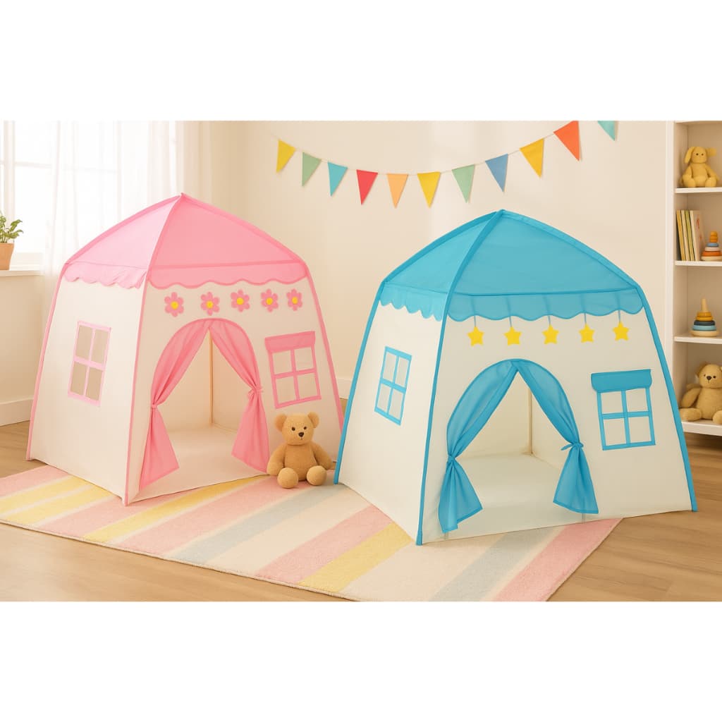 Kit 2 barracas tenda casinha ou cabana infantil menino/menina