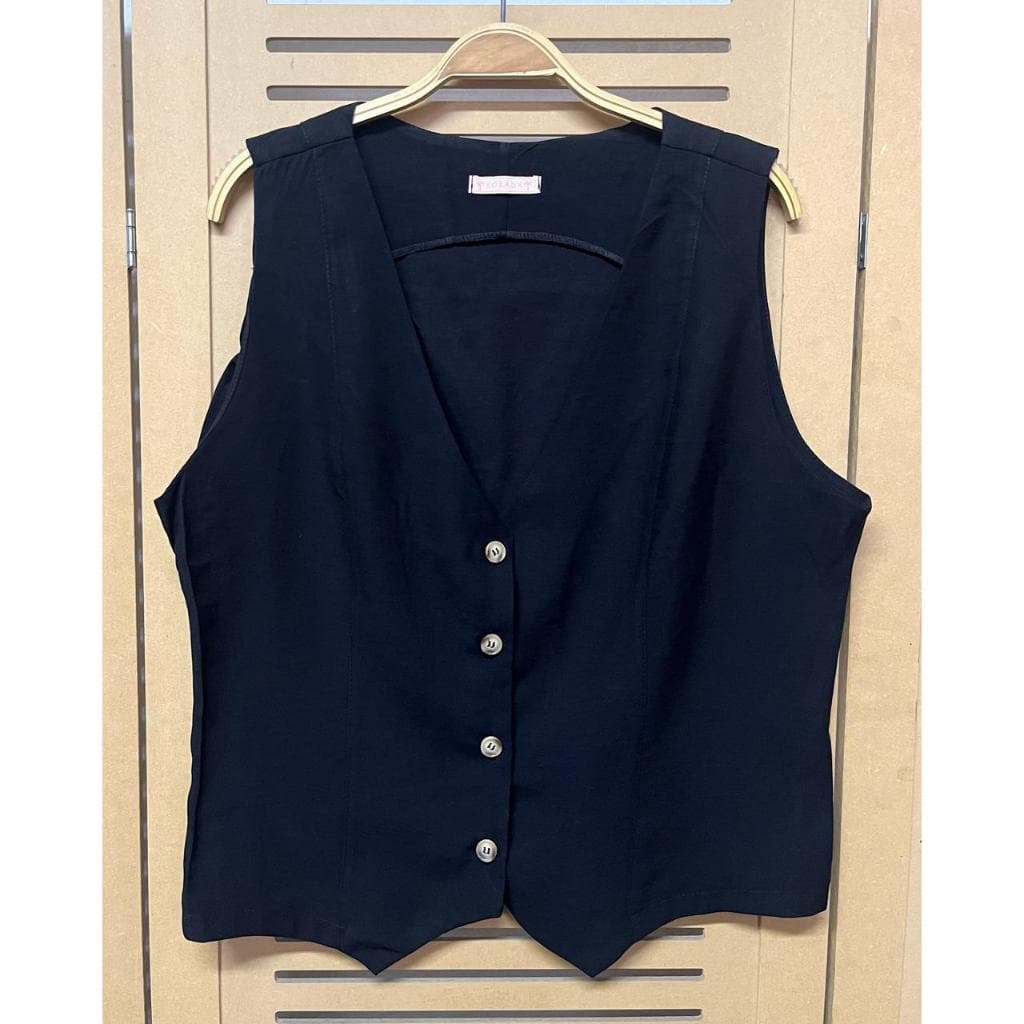 Colete Alfaiataria Feminino Marant Botão Tendência Social Casual