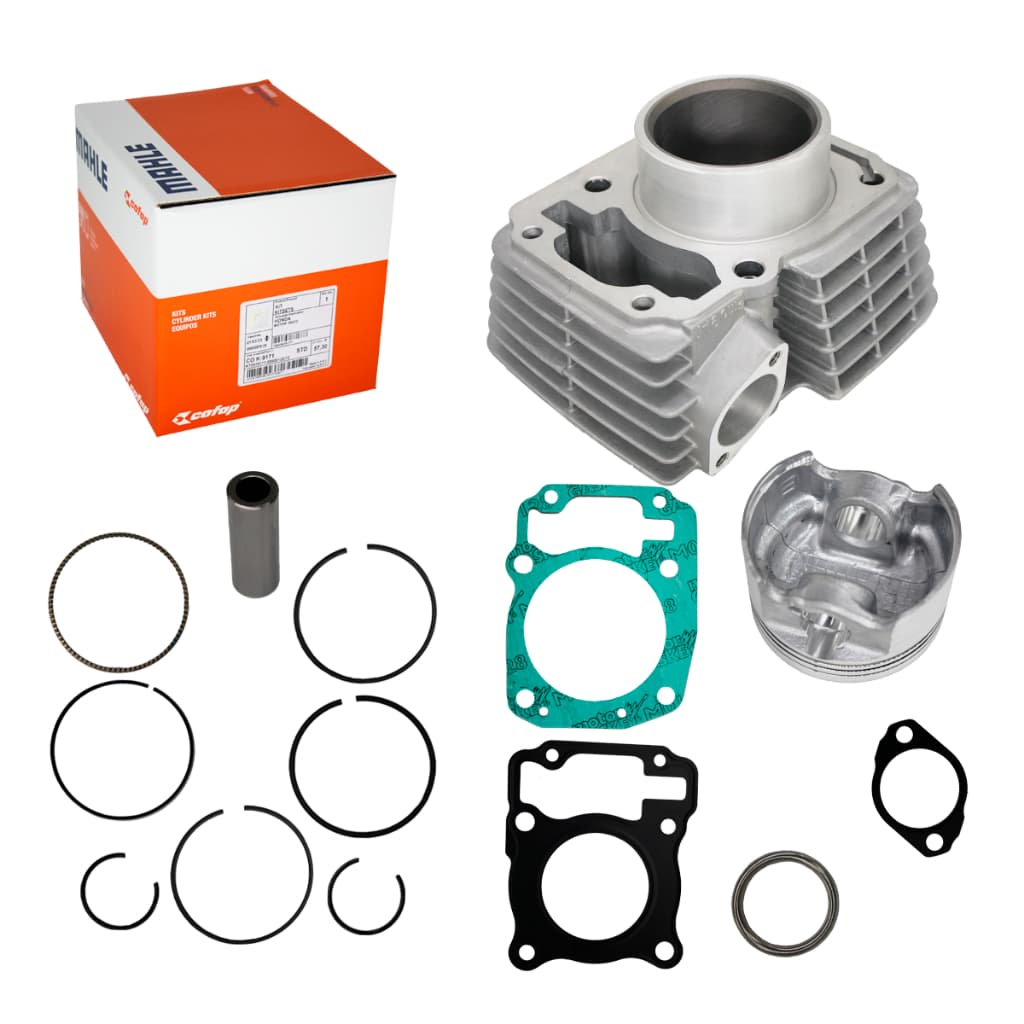 KIT CILINDRO MOTOR CAMISA PISTAO ANEIS JUNTAS HONDA BROS CG 150 2005 2006 2007 2008 2009 2010 2011 2012 2013 2014 2015