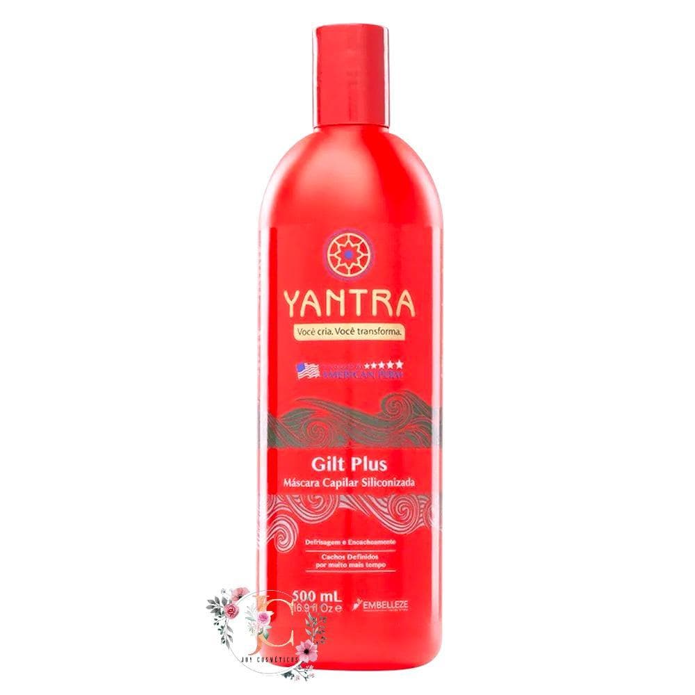 Máscara Siliconizada Yantra Gilt Plus 500ML | Hidratação Intensa, Brilho, Maciez, Recuperação Capilar
