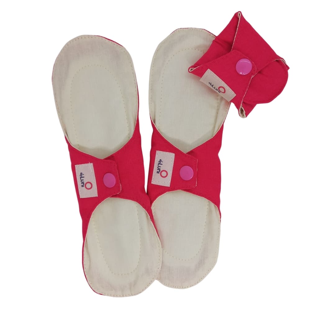 Kit 6 Absorventes Ecológicos de Pano Reutilizáveis Antialérgicos 100% Algodão