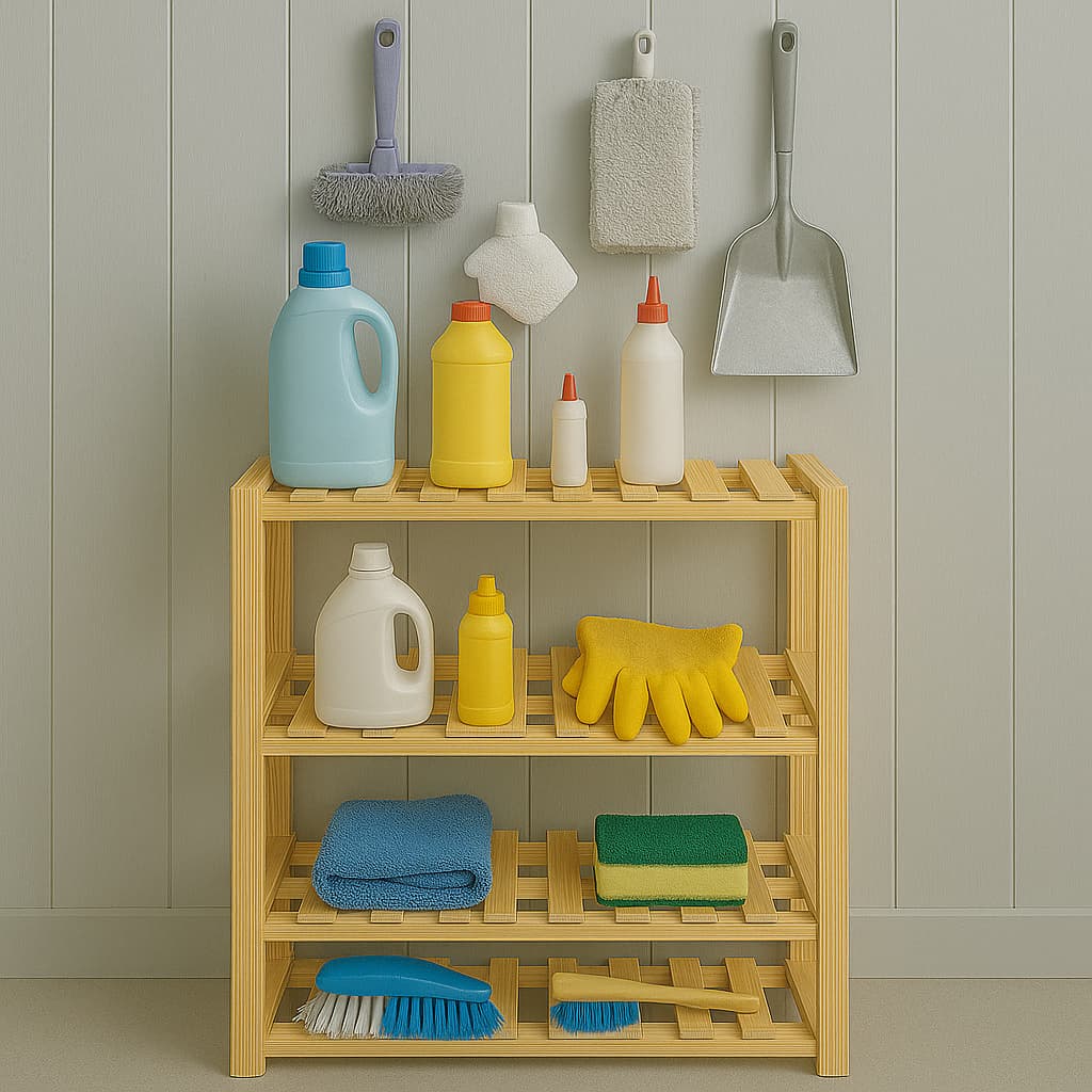 Estante com 4 Prateleiras de Madeira Pinus para Estoque Multiuso Ideal para  Cozinha Quarto Floreira