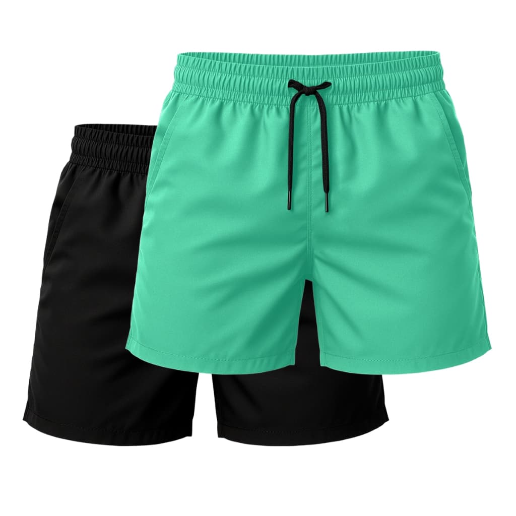 Kit 2 Short Tactel Leve Moda Praia Liso Bermuda Masculina