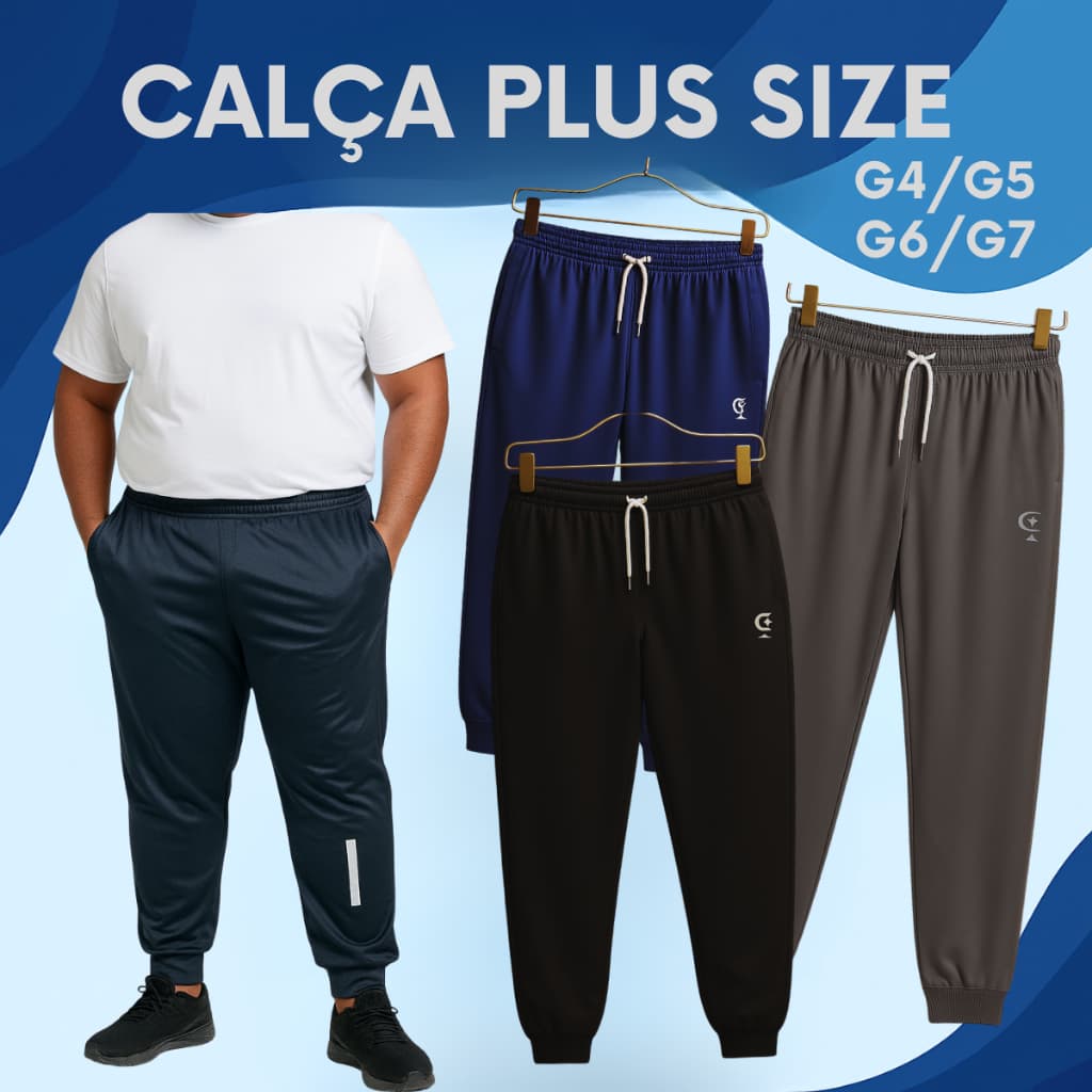 Calça Flanelada Plus Size G4/G5/G6/G7 | Conforto e Estilo para Tamanhos Maiores