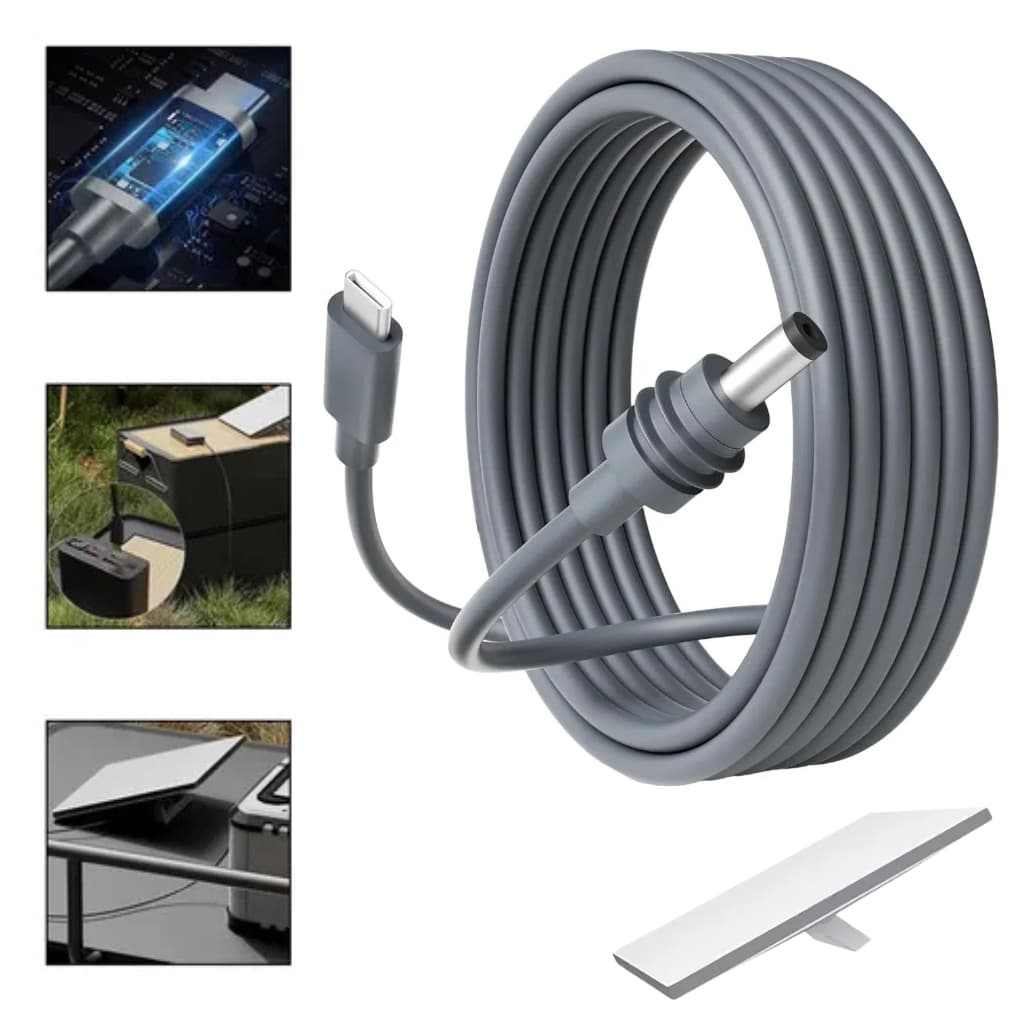 Cabo USB TIPO-C Para DC Starlink Mini , PD 100W Tipo Carregamento Rápido À Prova D'água
