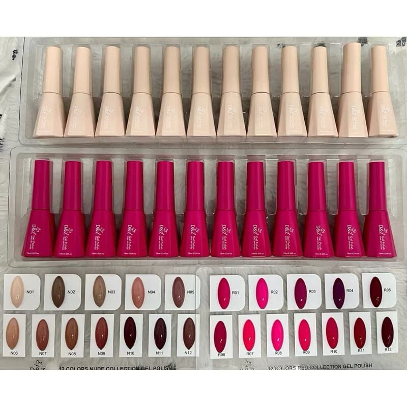 Kit 12 Esmaltes em Gel D&Z Edição Limitada Linha Premium.