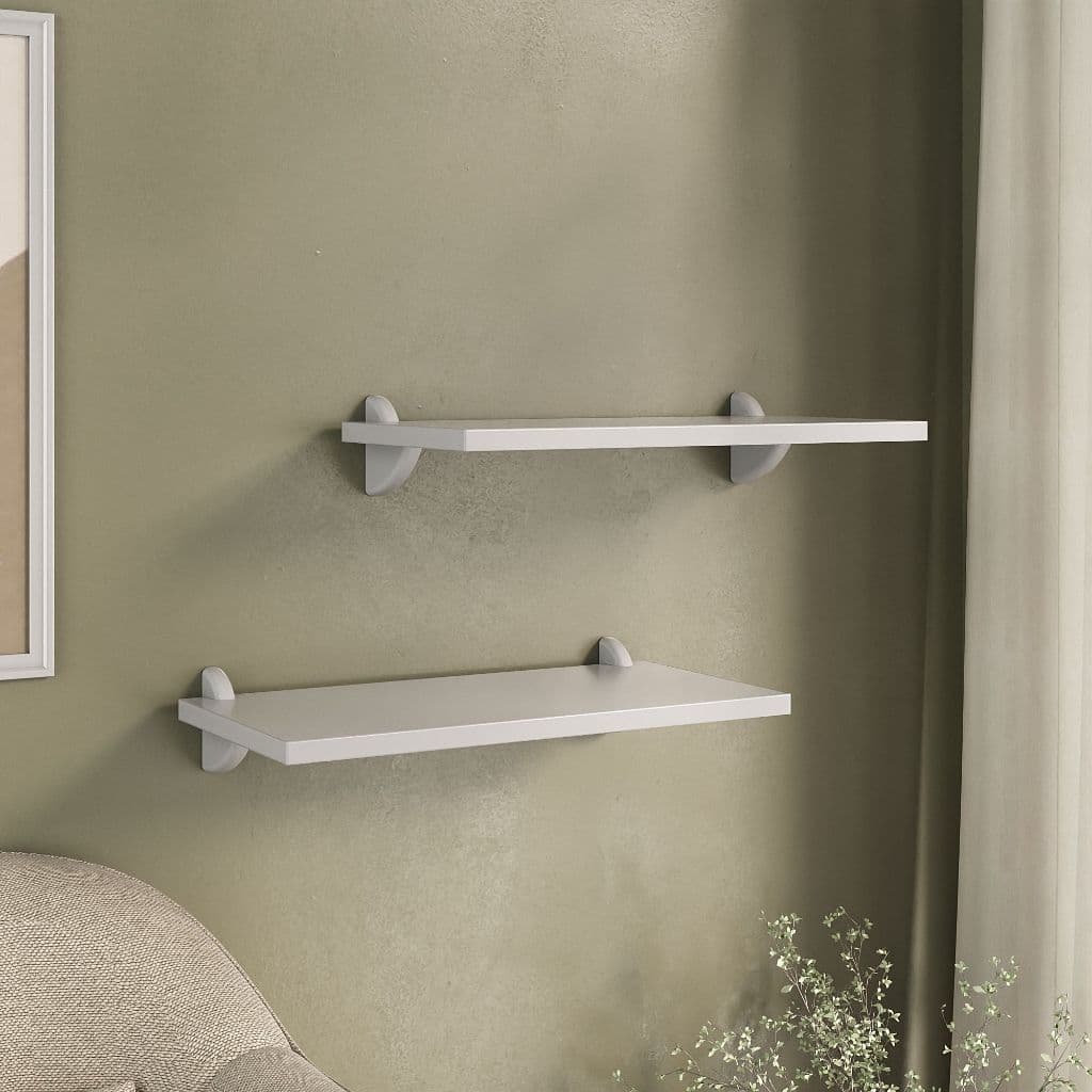 Kit 3 Prateleiras 40cm 20cm de Largura Branco MDP Nichos Sala Quarto Cozinha Banheiro Decoração