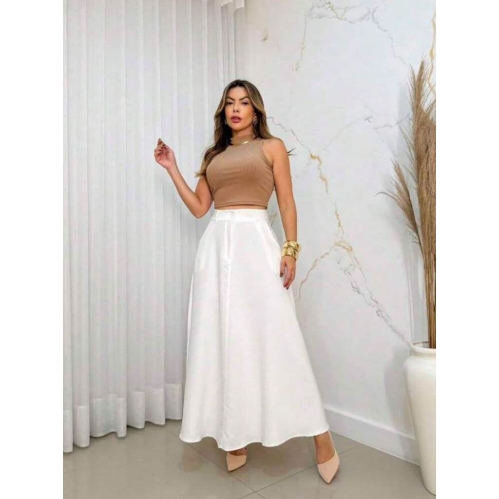 Saia Feminina Longa Elegante